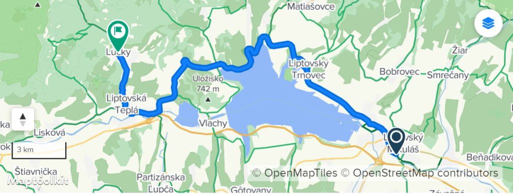 cyklotrasa Lúčky Liptov