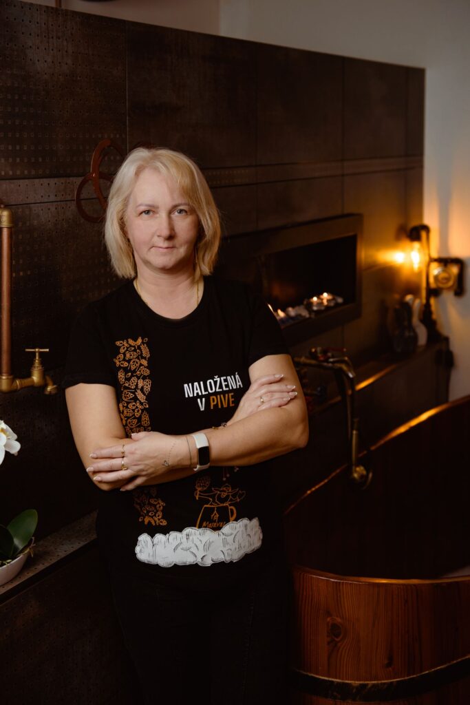 Ingrid zakladateľka pivného wellness Maravar